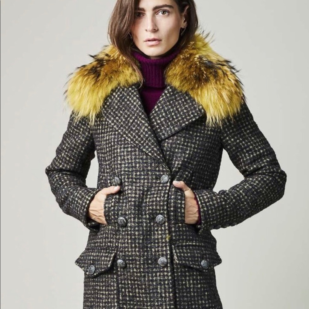 Baby and Co dbl breasted shawl collar coat. 42